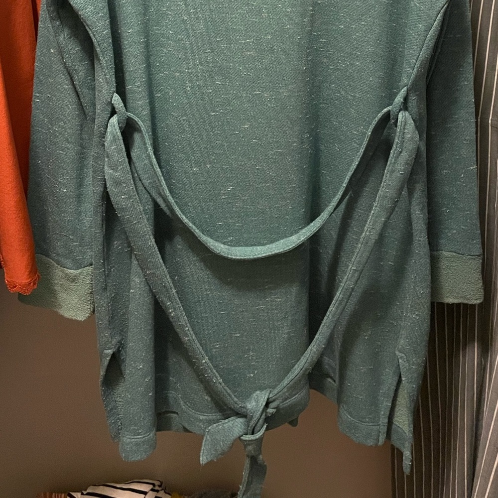 Cotton-blend robe - Picture 4 of 5